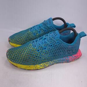 NOBULL Lace Up Athletic Sneaker Shoe Mens Size 7 Womens Size 8.5 Blue Pink